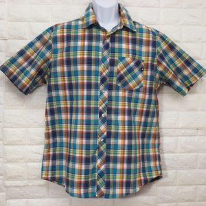 Marmot Checked Plaid Board Shirt SSL Sz-L Pocket
